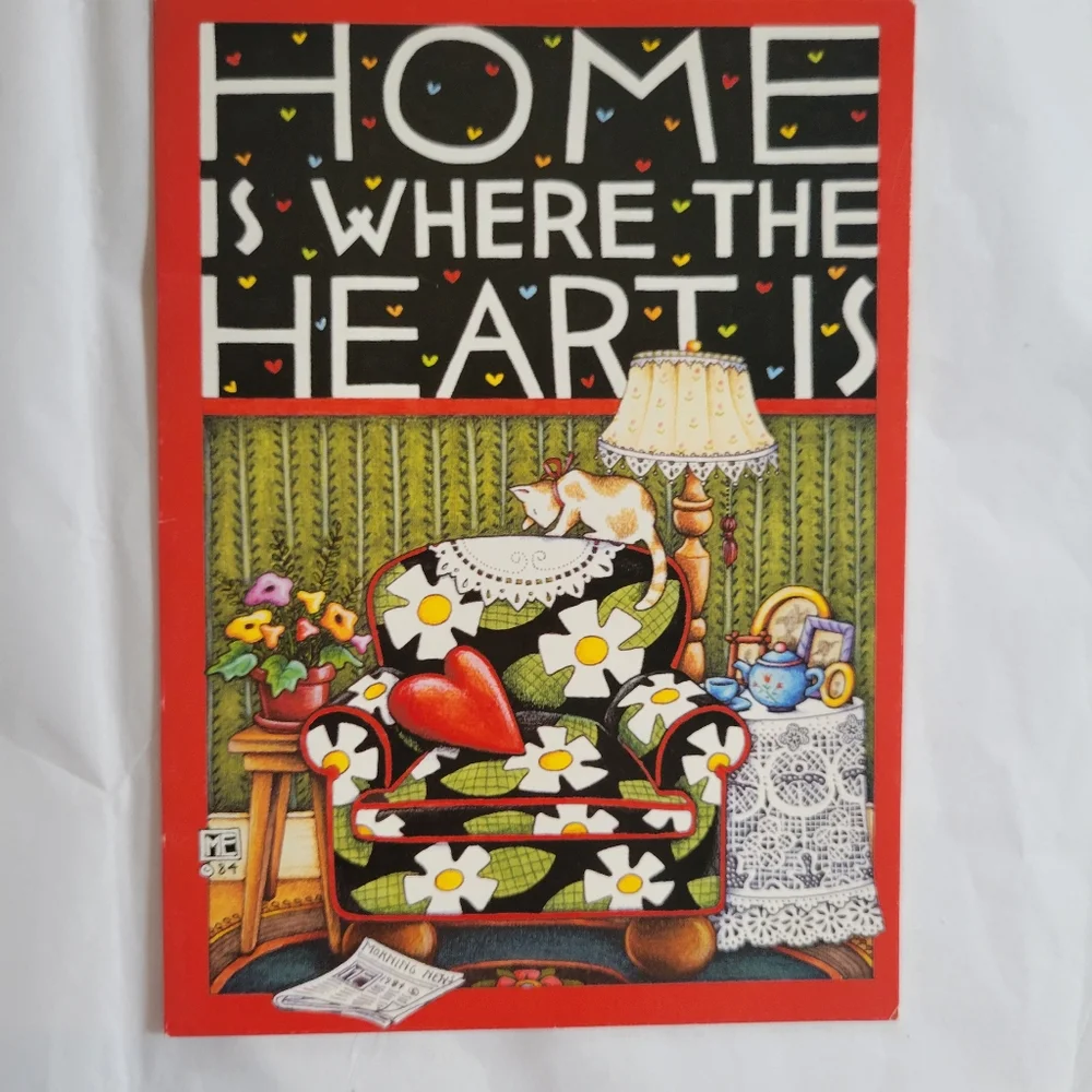 Mary Engelbreit Cards ~ Home is Where the Heart Is & 5 Santa Christmas Cards